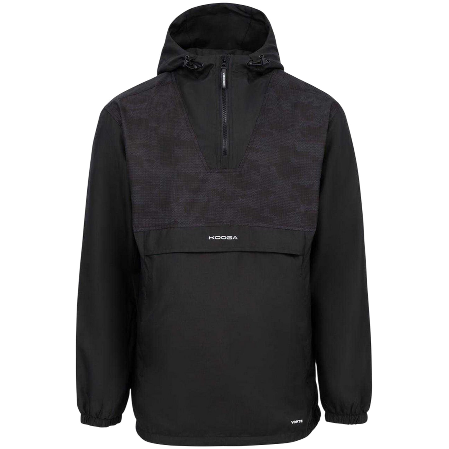 Black - Front - KooGa Mens Vortec Portable Cagoule