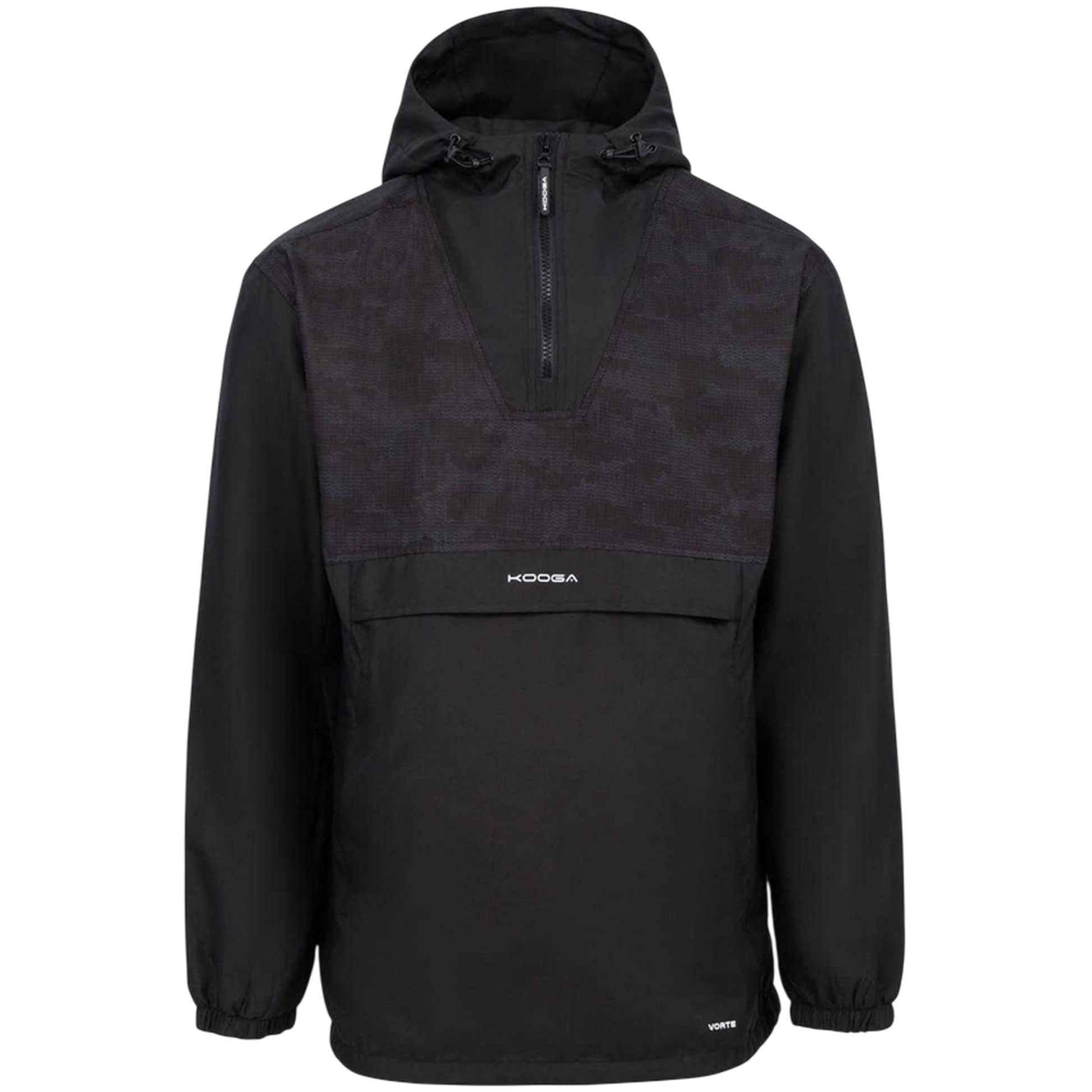 Black - Front - KooGa Mens Vortec Portable Cagoule