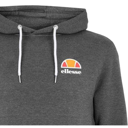 Charcoal - Side - Ellesse Mens Toce Hooded Raglan Hoodie