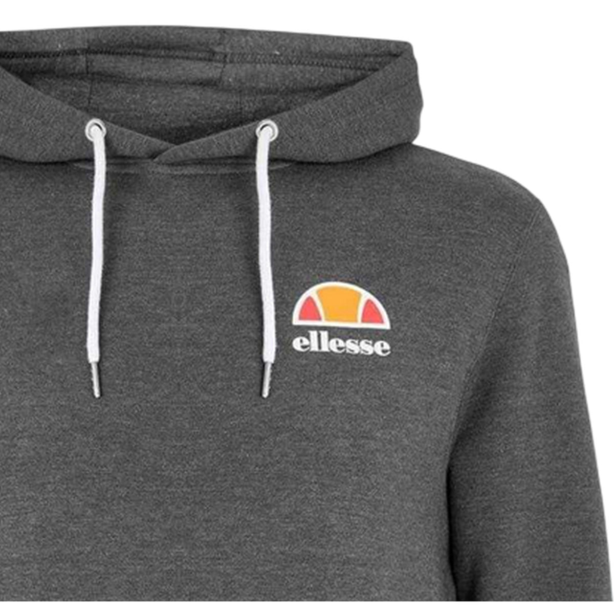 Charcoal - Side - Ellesse Mens Toce Hooded Raglan Hoodie