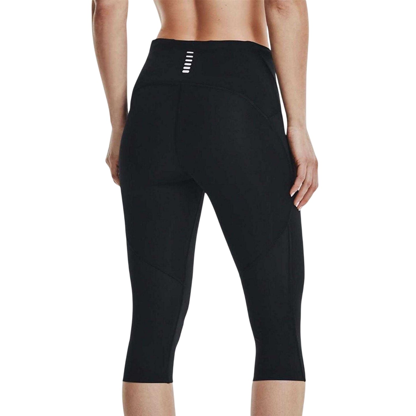 Black - Back - Under Armour Womens-Ladies Fly Fast 3-4 Leggings