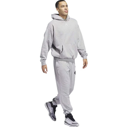 Grey - Pack Shot - Adidas Mens Anthony Edwards Back Print Oversized Hoodie