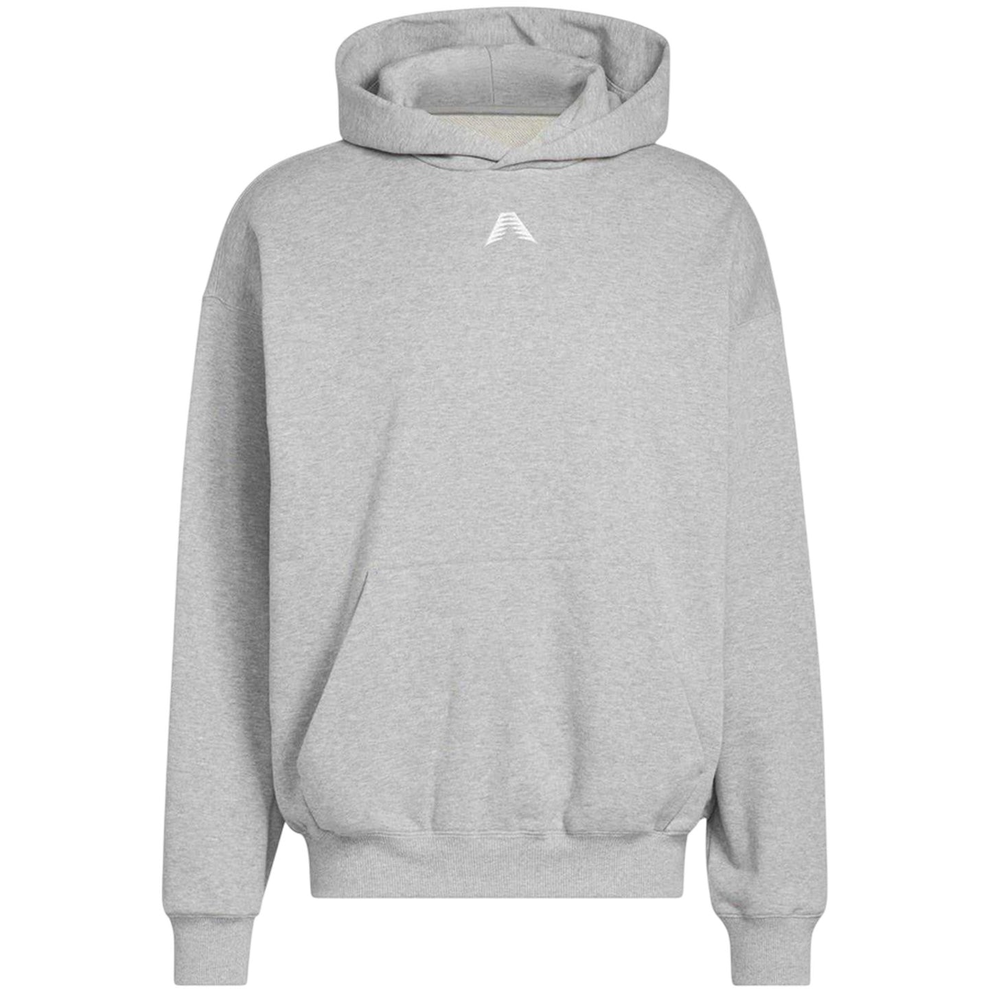 Grey - Front - Adidas Mens Anthony Edwards Back Print Oversized Hoodie