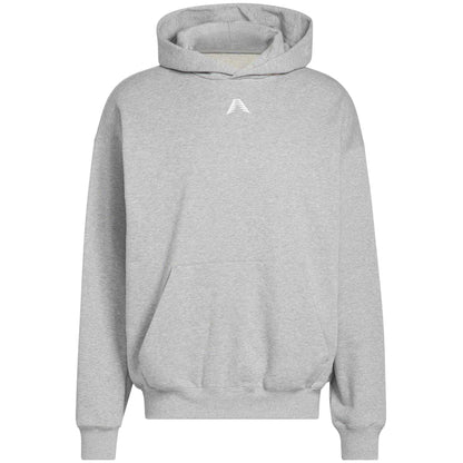 Grey - Front - Adidas Mens Anthony Edwards Back Print Oversized Hoodie