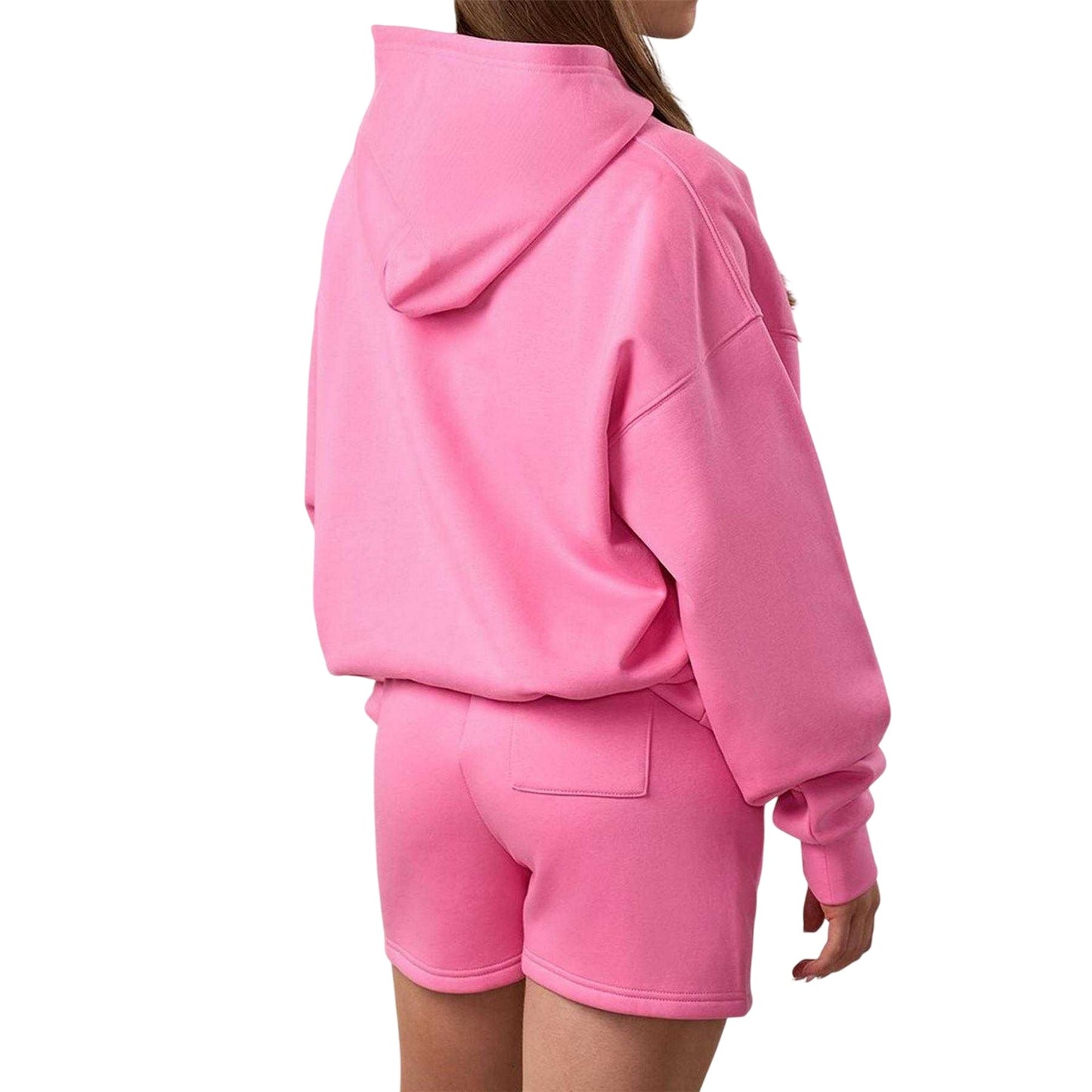 Carnation Pink - Side - Gym King Childrens-Kids 365 Relaxed Fit Hoodie