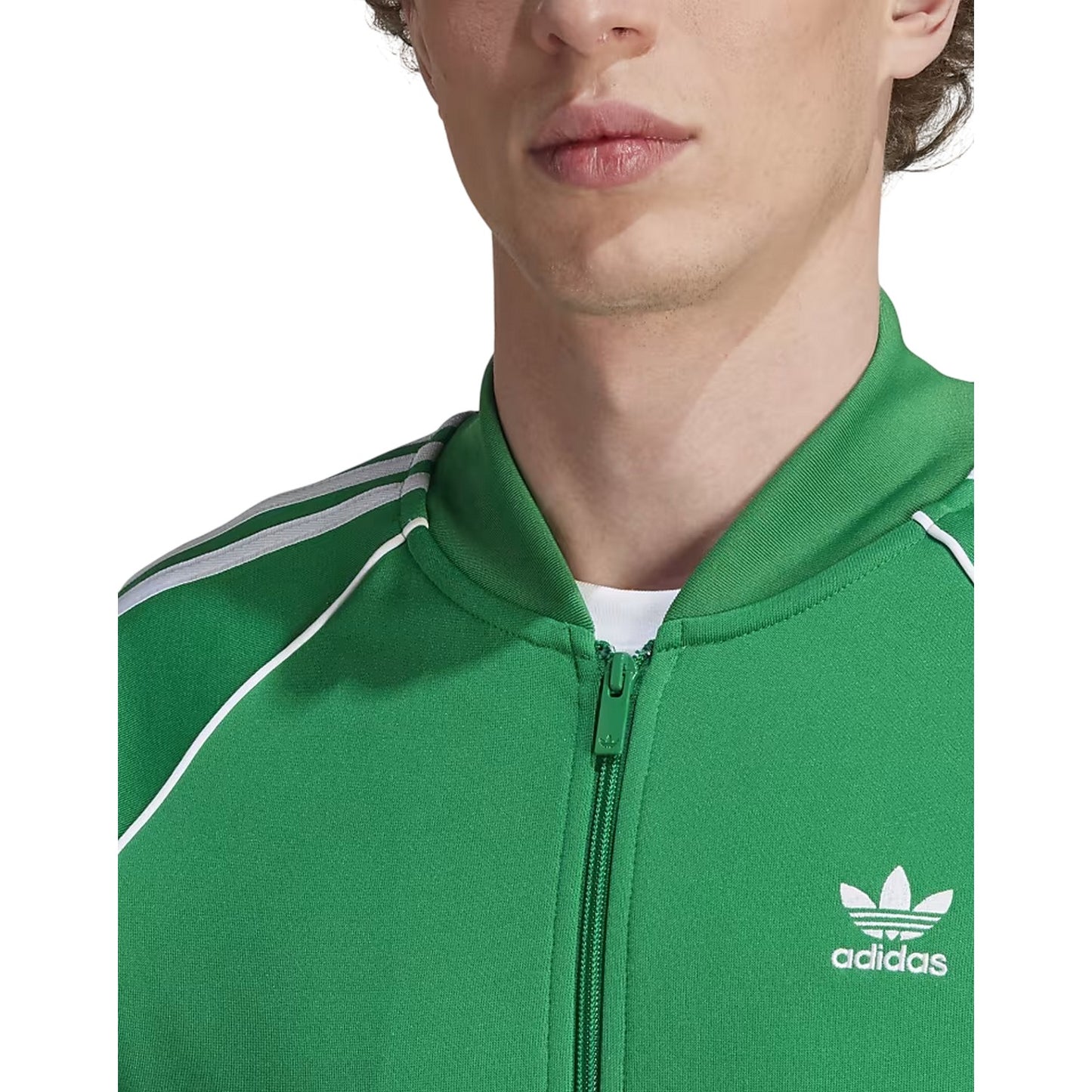Green - Side - Adidas Unisex Adult SSTR Tracksuit Top