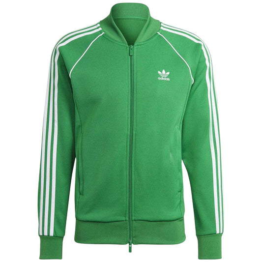Green - Front - Adidas Unisex Adult SSTR Tracksuit Top