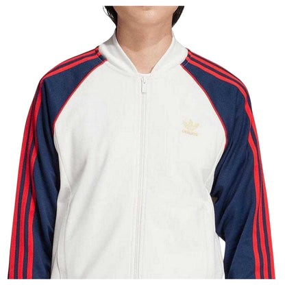 White - Side - Adidas Mens Classics 3 Stripes Slim Track Jacket