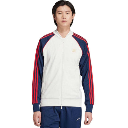 White - Lifestyle - Adidas Mens Classics 3 Stripes Slim Track Jacket