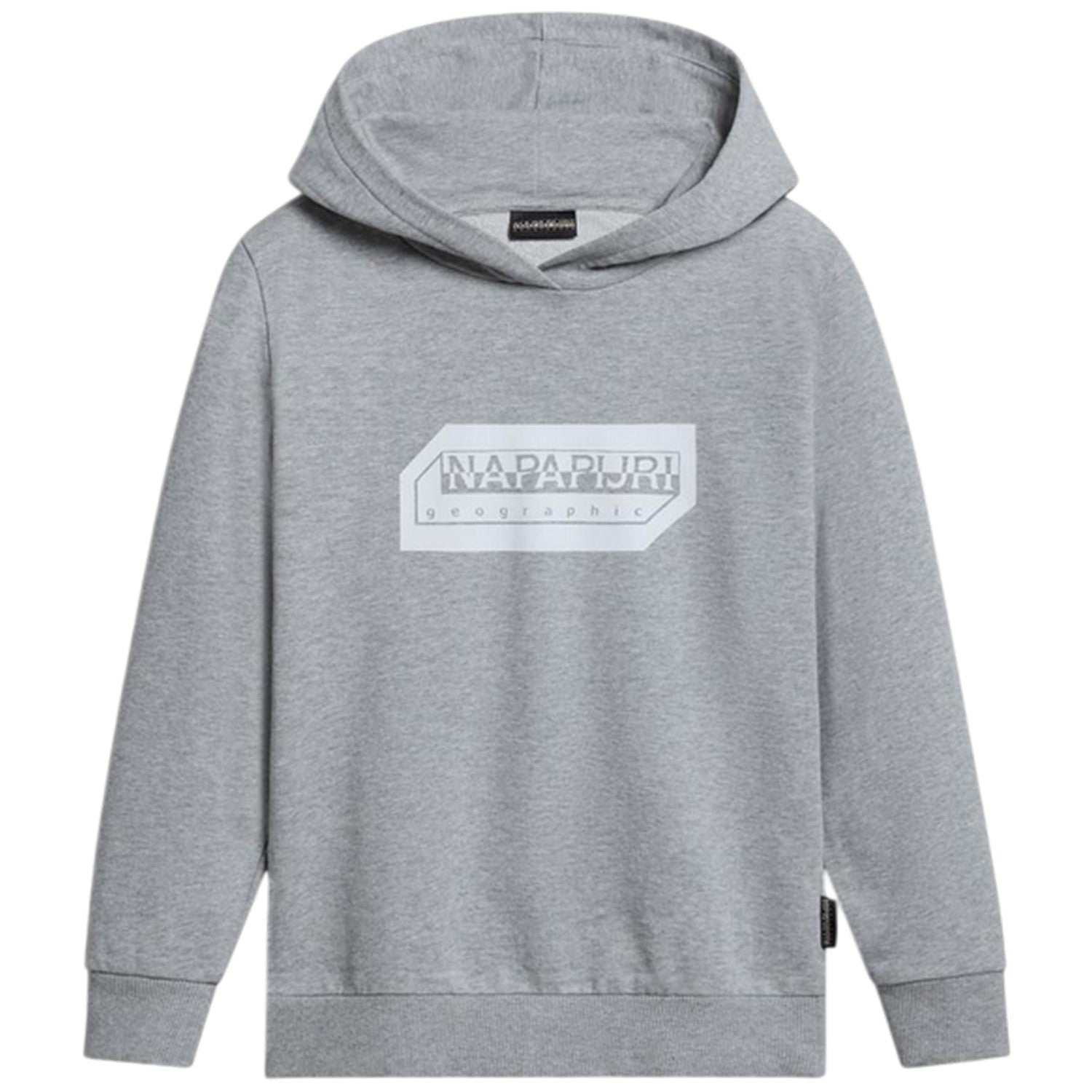 Grey - Front - Napapijri Childrens-Kids Kitik Drawstring Hoodie