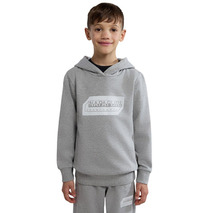 Grey - Lifestyle - Napapijri Childrens-Kids Kitik Drawstring Hoodie