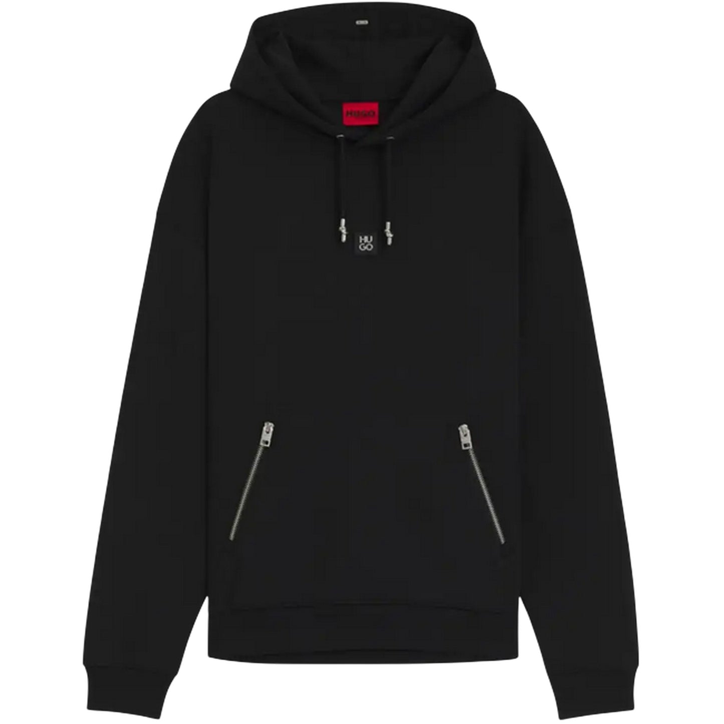 Black - Front - Hugo Mens Hoodie