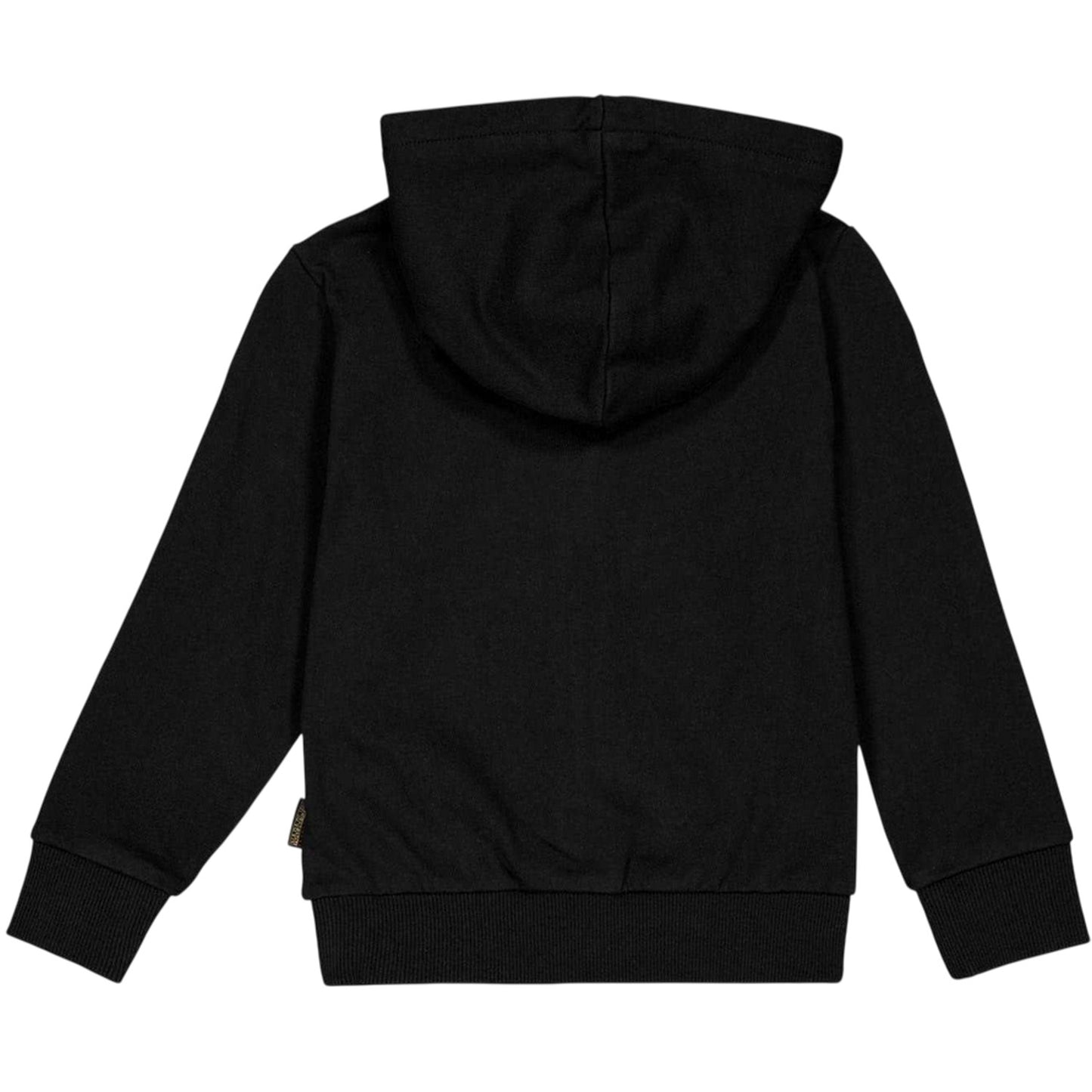 Black - Back - Napapijri Childrens-Kids Chamois Full Zip Hoodie