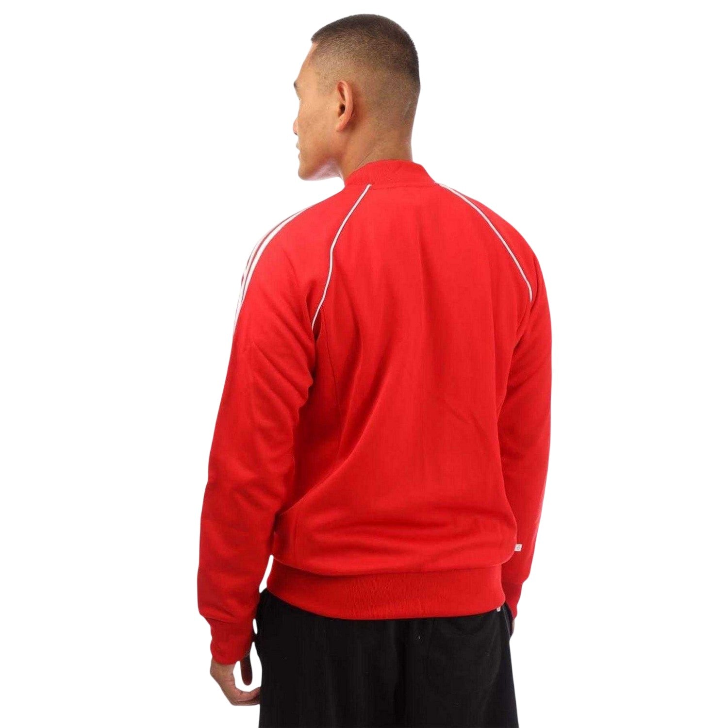 Red - Back - Adidas Mens Adicolor Track Jacket