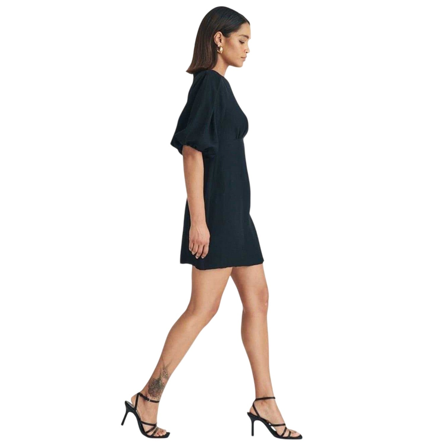 Black - Lifestyle - Nobody´s Child Womens-Ladies Hannah Boat Neck Mini Dress