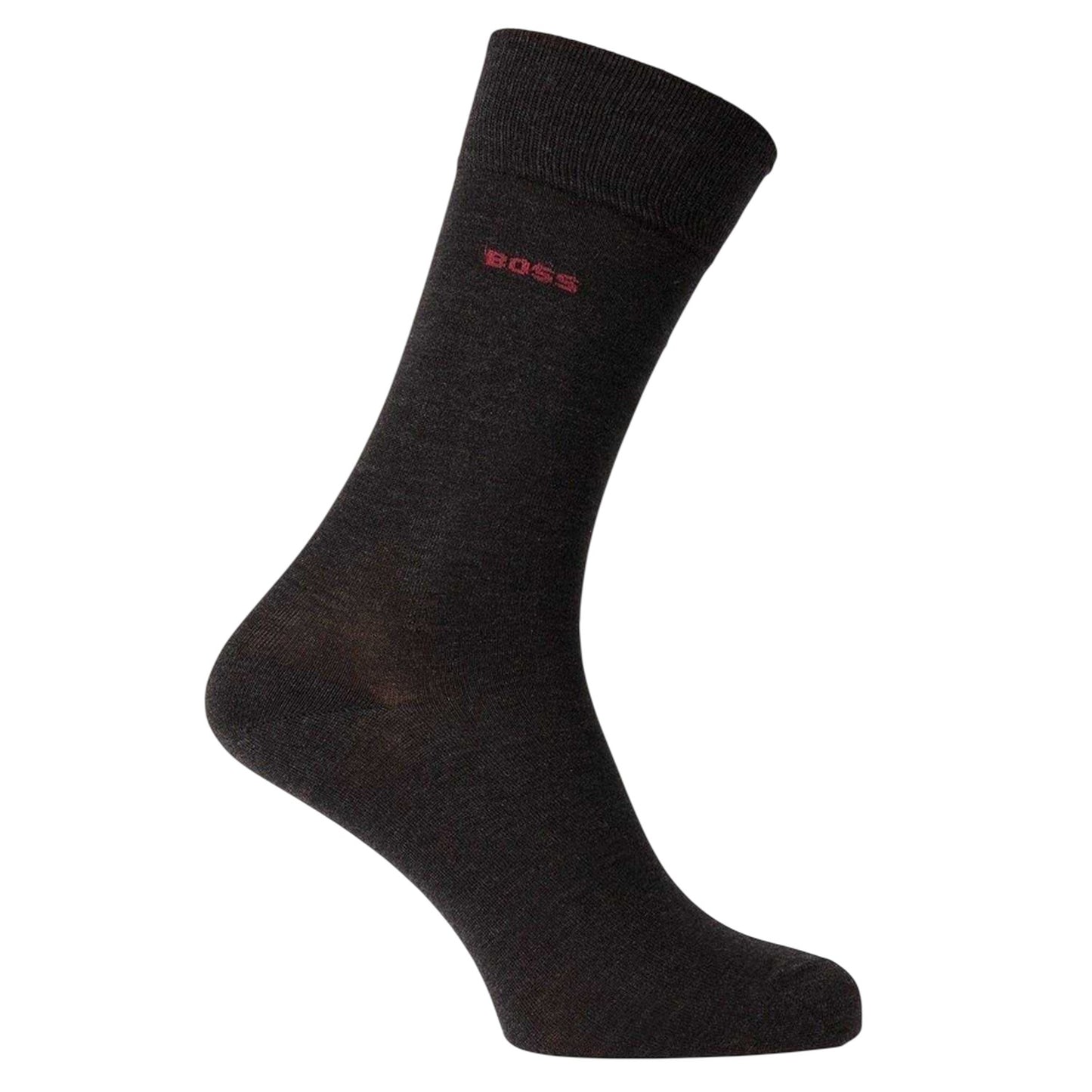 Charcoal - Lifestyle - Boss Mens Houndstooth Crew Socks (Pack of 2)