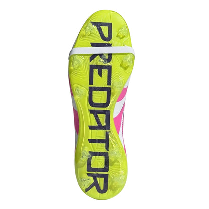 White-Pink - Lifestyle - Predator Mens Predator League Firm Ground Football Boots