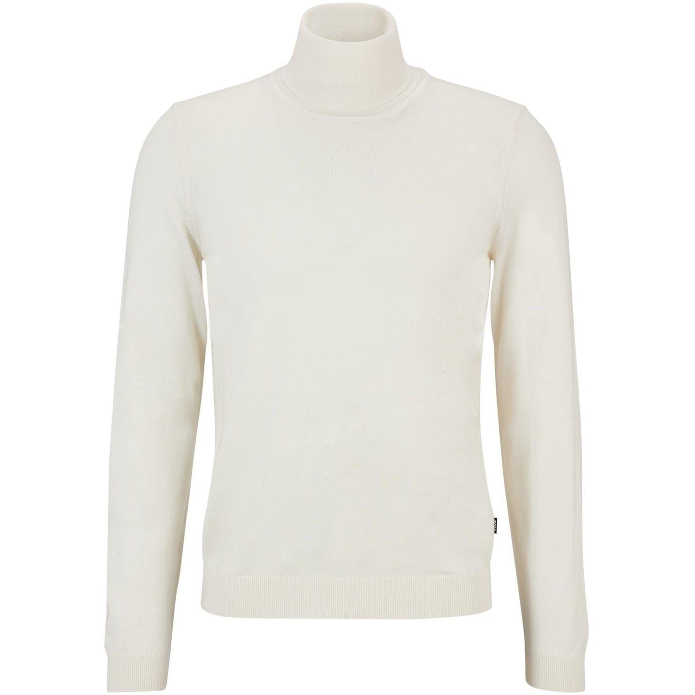 White - Front - Boss Mens Musso-P Jumper