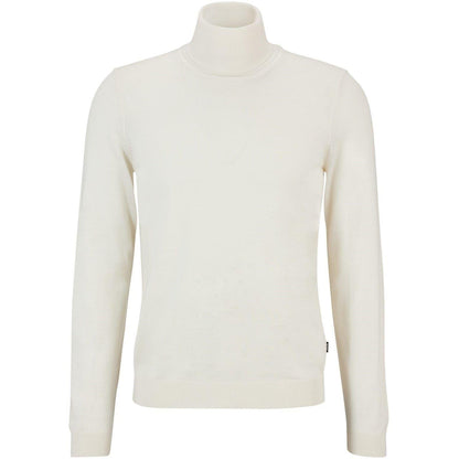 White - Front - Boss Mens Musso-P Jumper