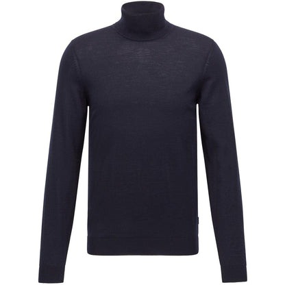 Dark Blue - Front - Boss Mens Musso-P Jumper