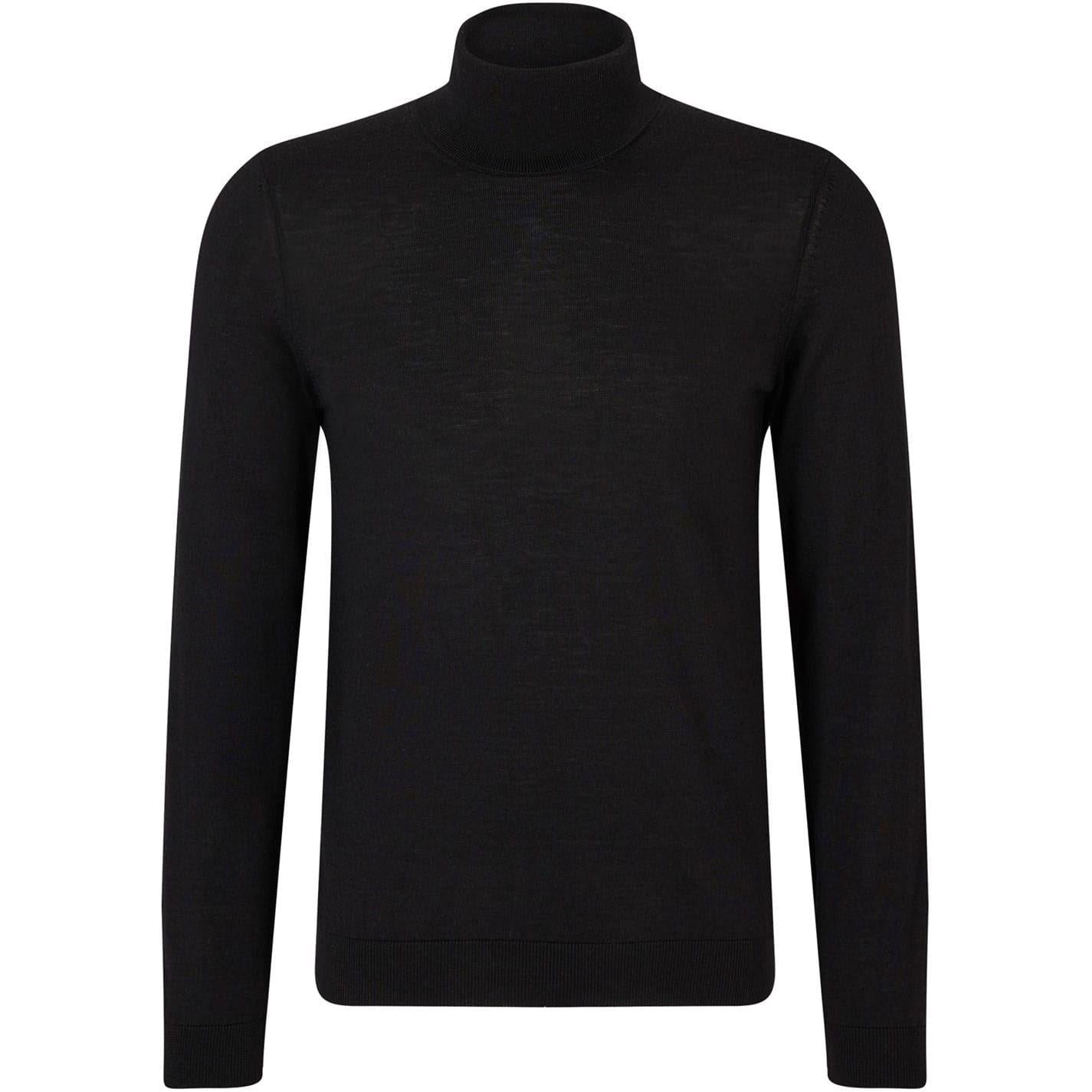 Black - Front - Boss Mens Musso-P Jumper