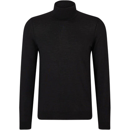 Black - Front - Boss Mens Musso-P Jumper