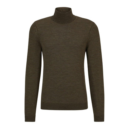 Dark Green - Side - Boss Mens Musso-P Jumper