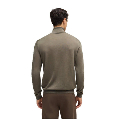 Green - Back - Boss Mens Musso-P Jumper