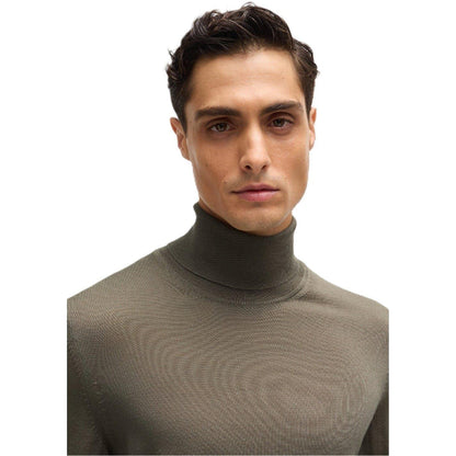 Green - Side - Boss Mens Musso-P Jumper