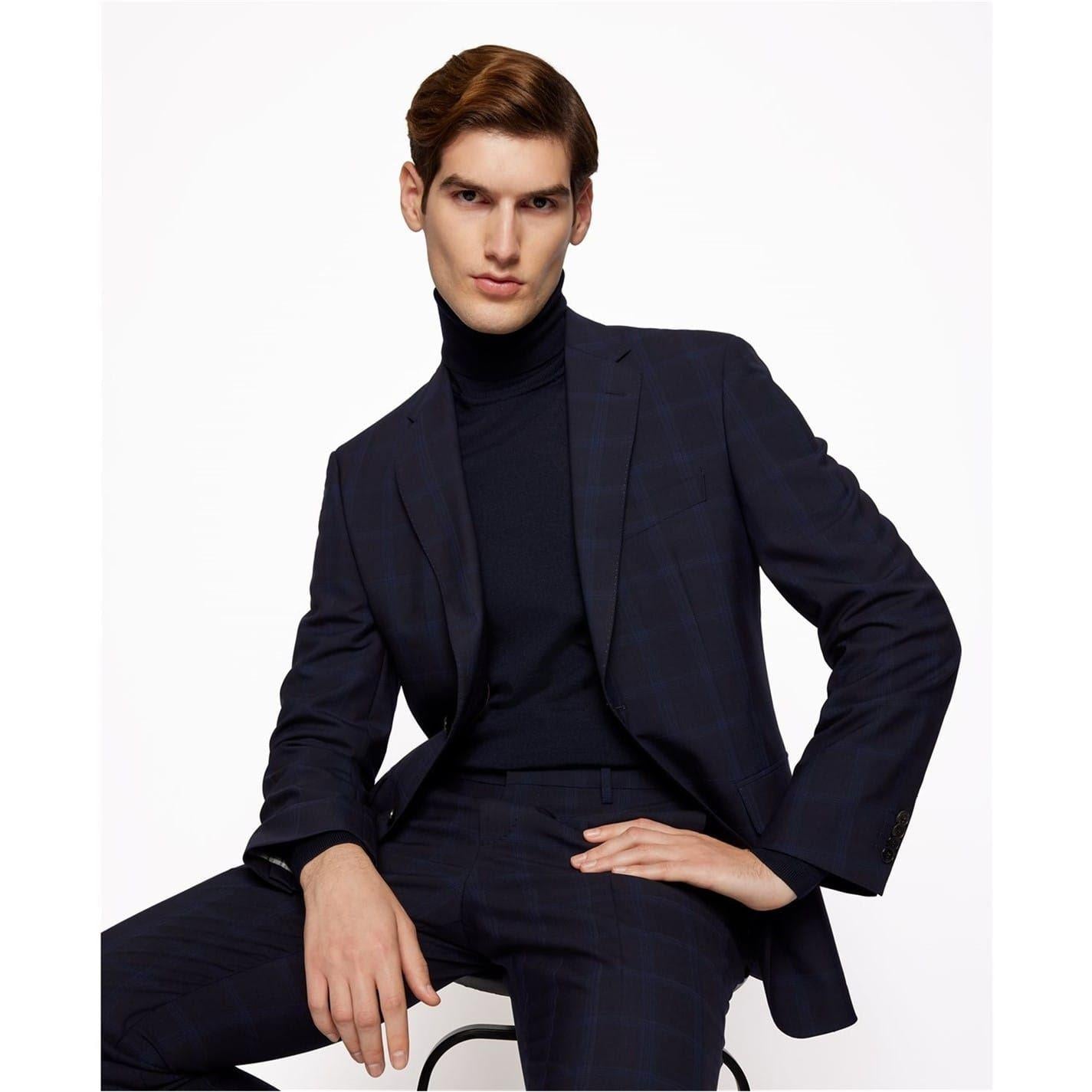 Dark Blue - Lifestyle - Boss Mens Musso-P Jumper