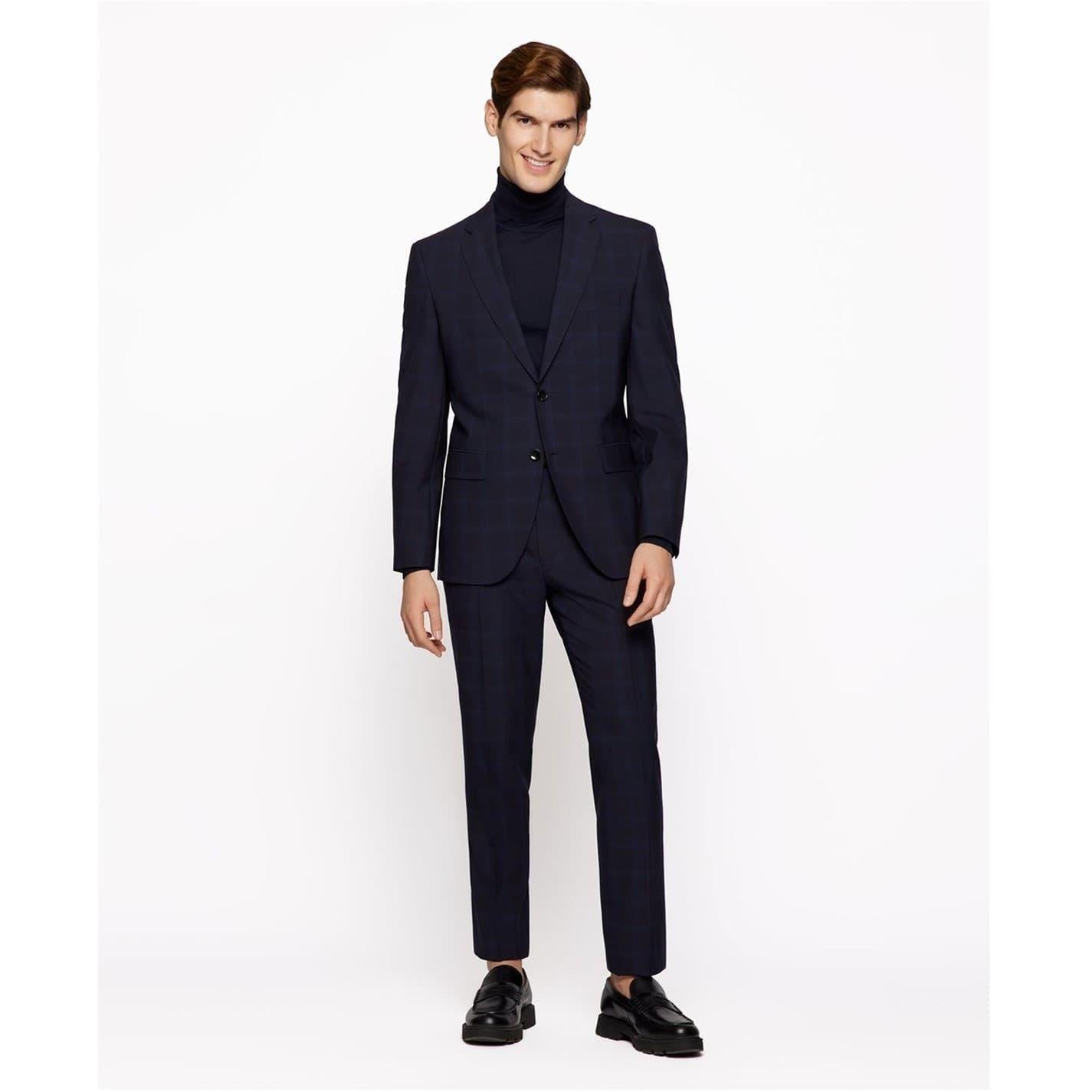 Dark Blue - Pack Shot - Boss Mens Musso-P Jumper
