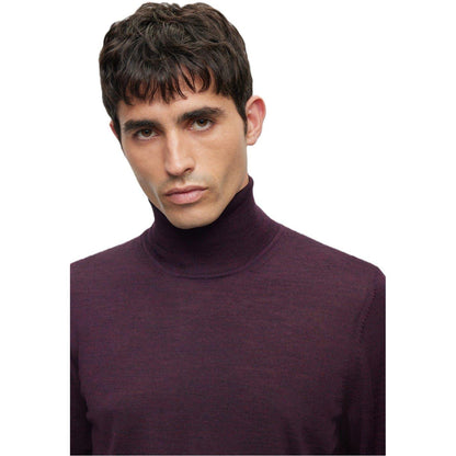 Dark Red - Side - Boss Mens Musso-P Jumper