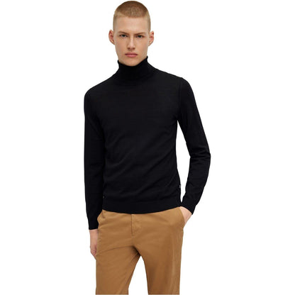 Black - Back - Boss Mens Musso-P Jumper
