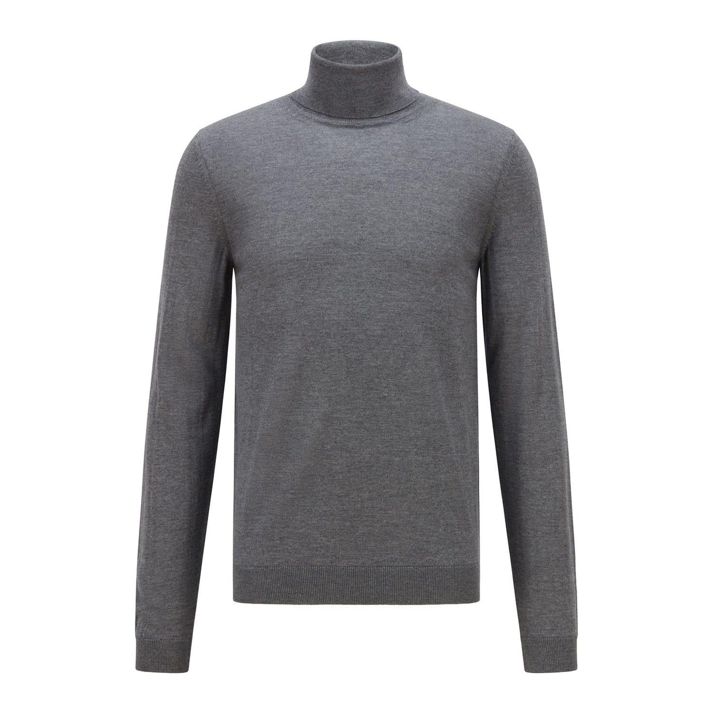 Grey - Front - Boss Mens Musso-P Jumper