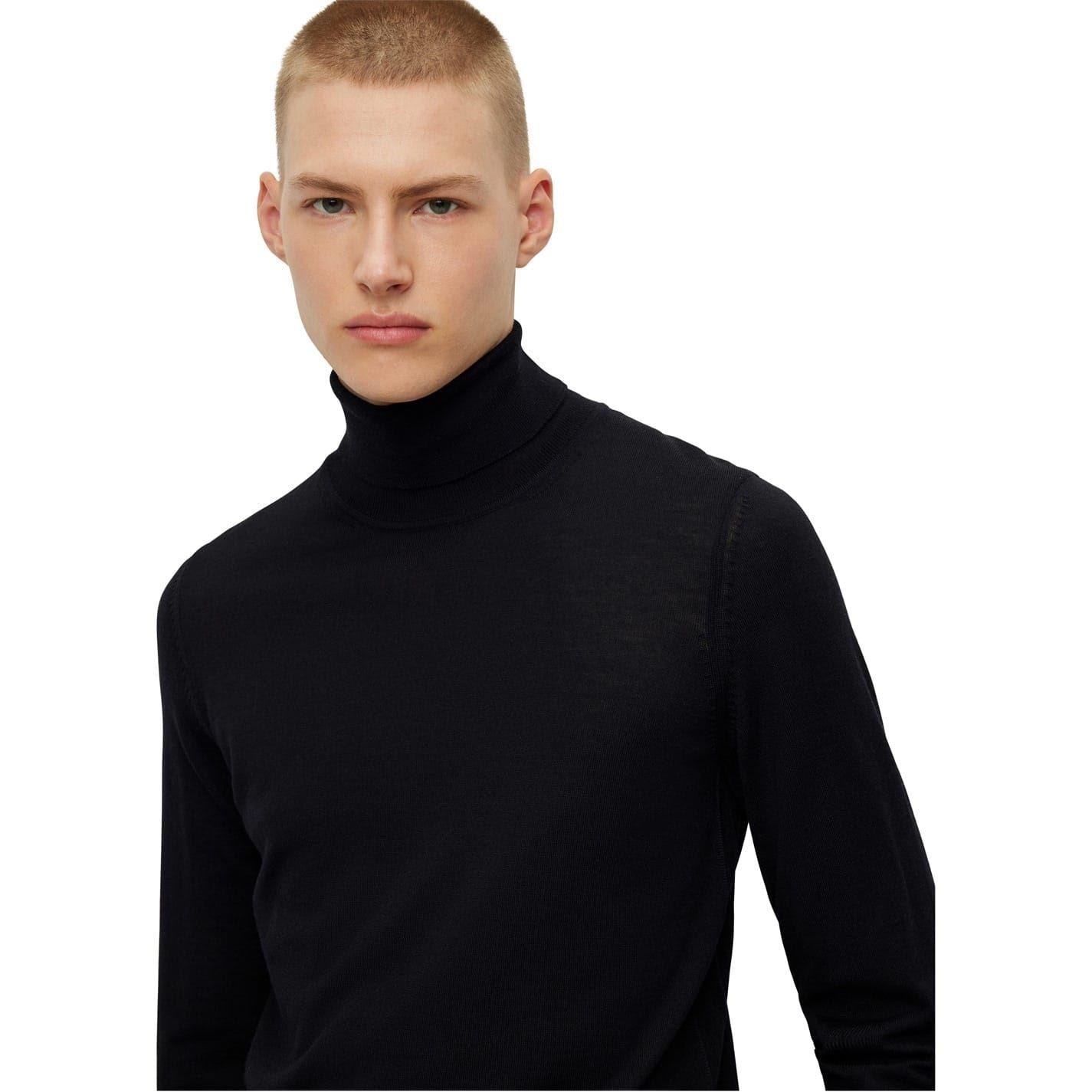 Black - Lifestyle - Boss Mens Musso-P Jumper