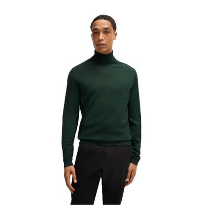 Forest Green - Front - Boss Mens Musso-P Jumper