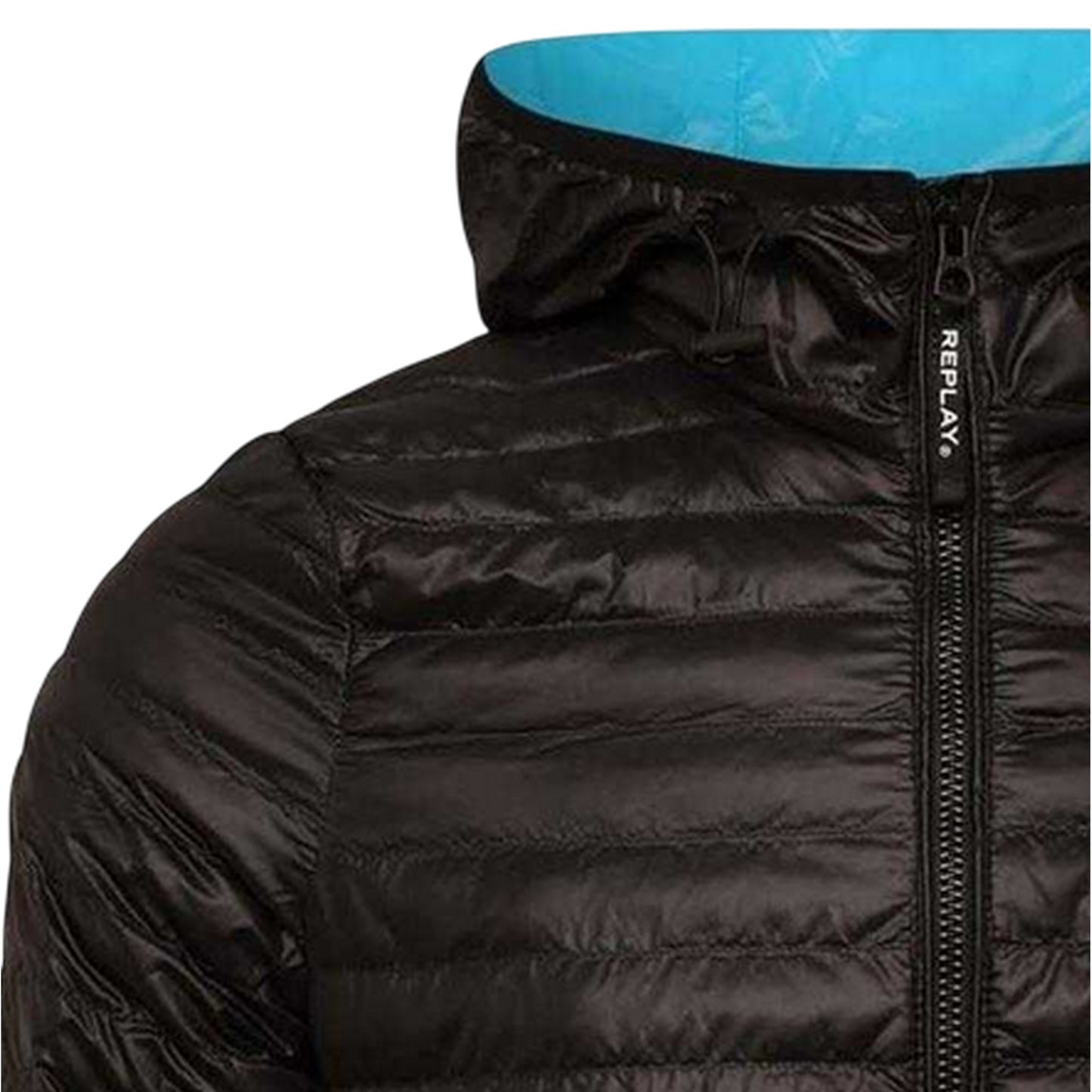 Black - Side - Replay Womens-Ladies Polyester Regular Padded Jacket