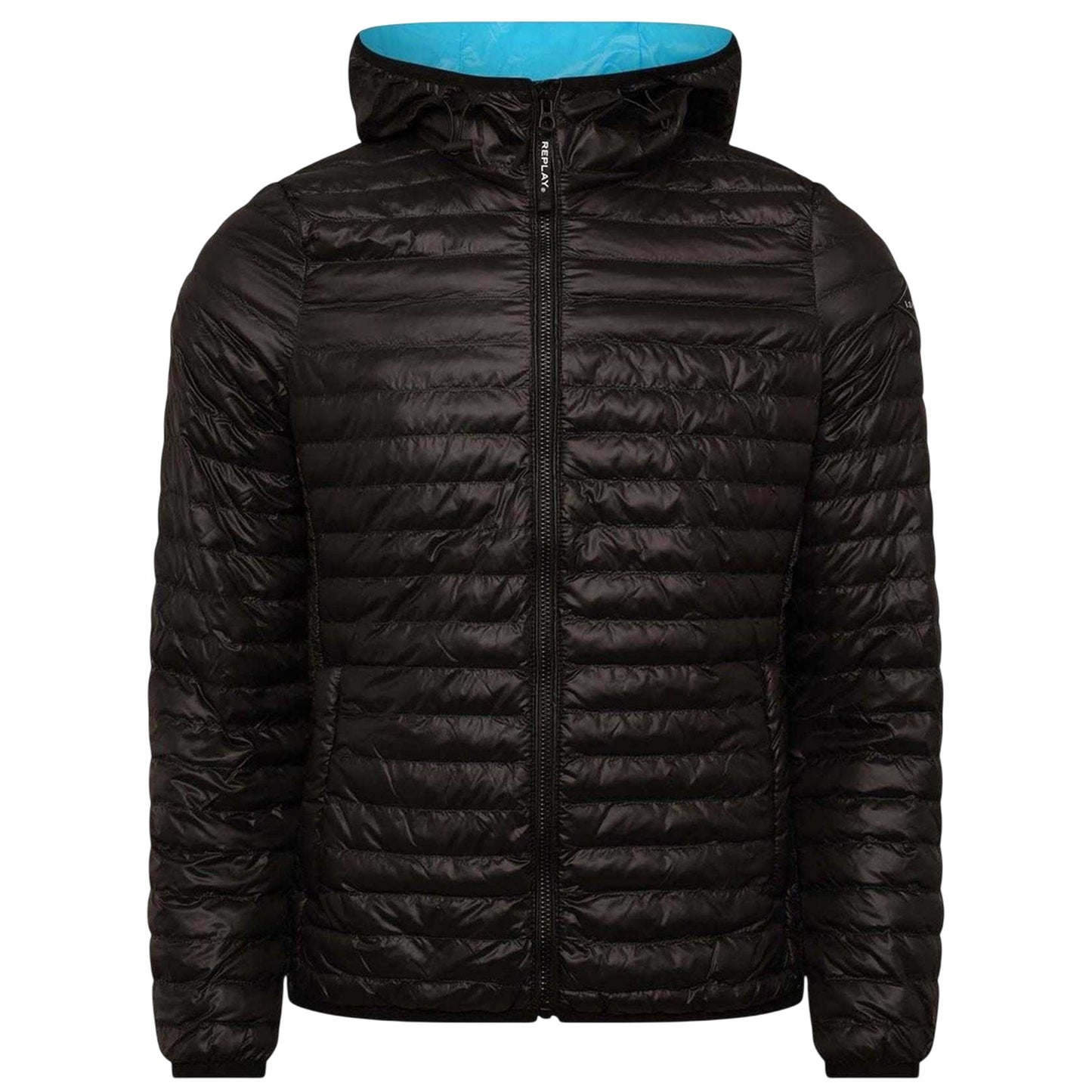Black - Front - Replay Womens-Ladies Polyester Regular Padded Jacket