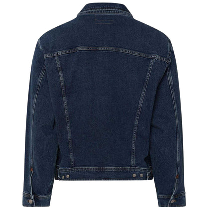 Blue - Back - Replay Mens Cotton Comfort Denim Jacket