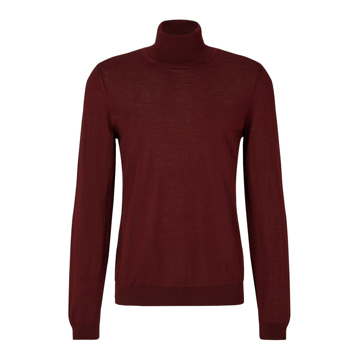 Red - Front - Boss Mens Musso-P Jumper