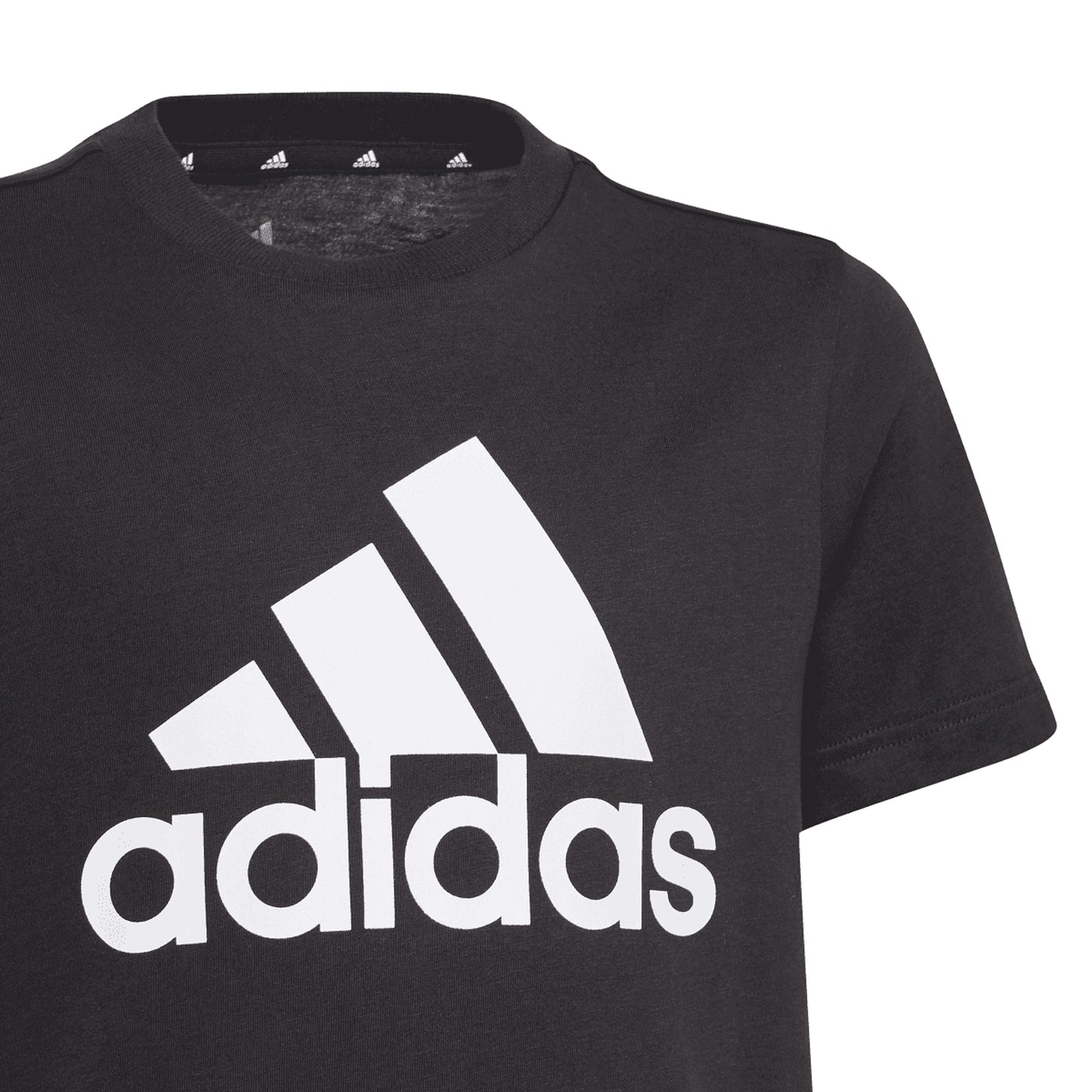Black - Lifestyle - Adidas Boys Essentials Big Logo T-Shirt