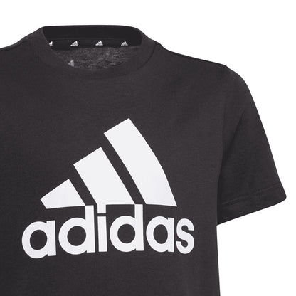 Black - Lifestyle - Adidas Boys Essentials Big Logo T-Shirt
