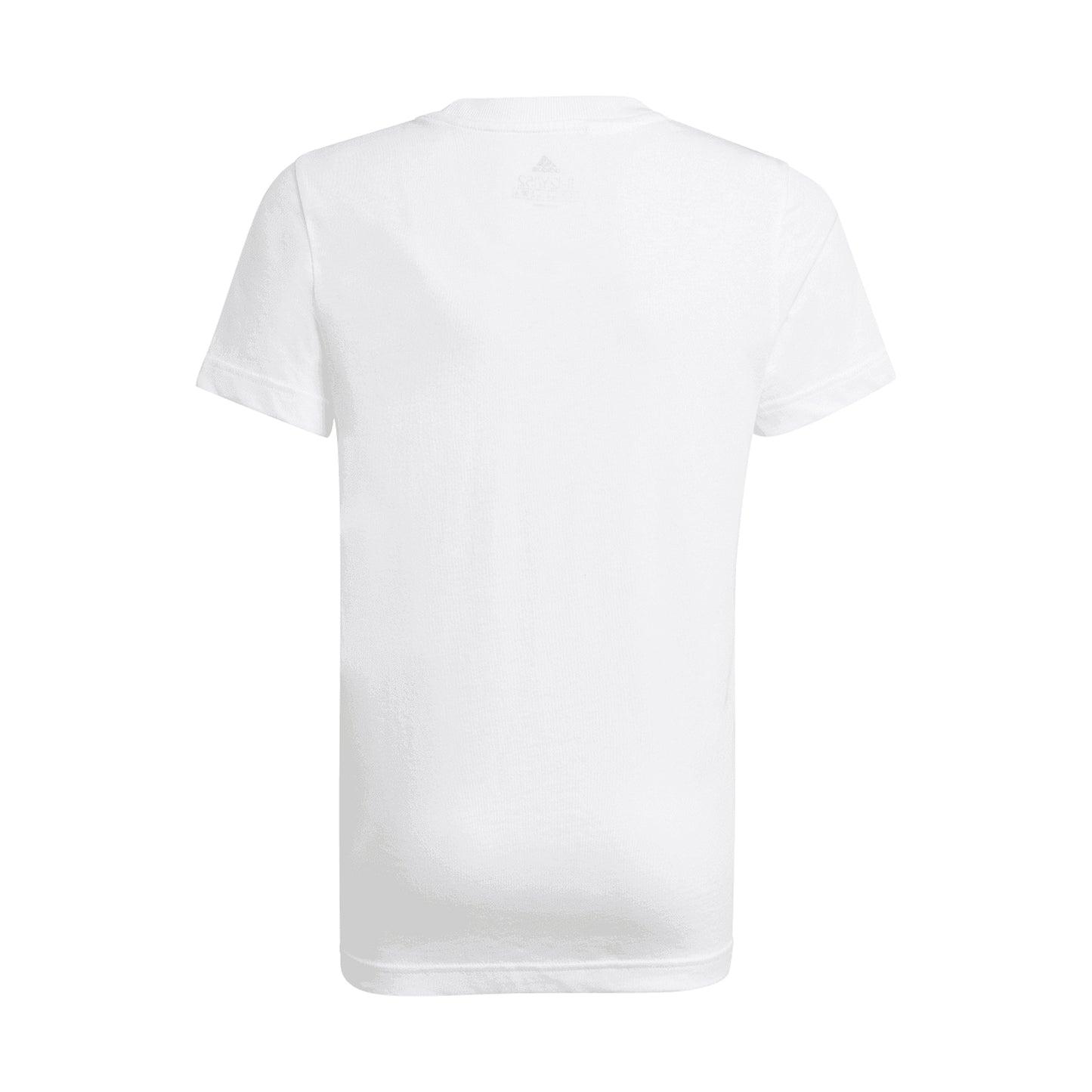 White - Back - Adidas Boys Essentials Big Logo T-Shirt