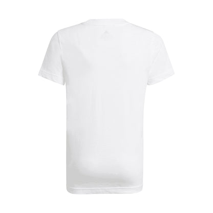 White - Back - Adidas Boys Essentials Big Logo T-Shirt