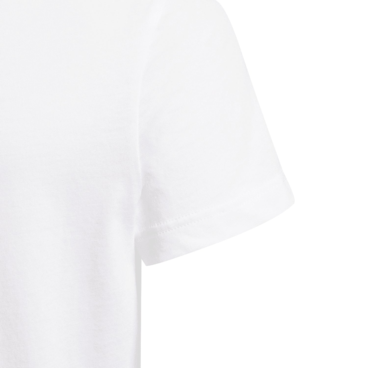 White - Side - Adidas Boys Essentials Big Logo T-Shirt