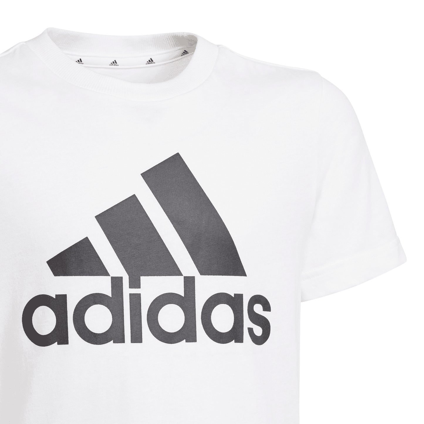 White - Lifestyle - Adidas Boys Essentials Big Logo T-Shirt