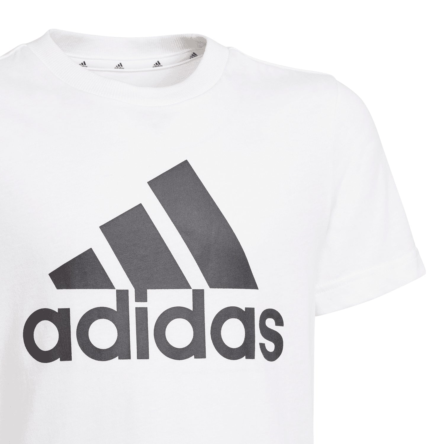 White - Lifestyle - Adidas Boys Essentials Big Logo T-Shirt