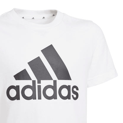 White - Lifestyle - Adidas Boys Essentials Big Logo T-Shirt