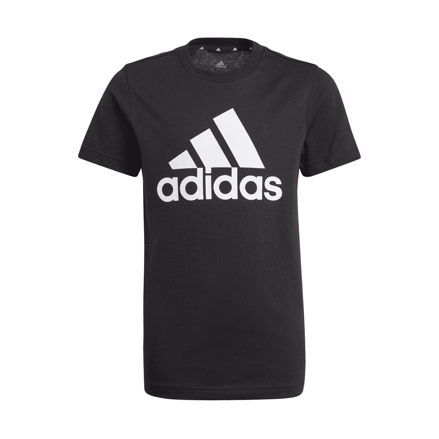 Black - Front - Adidas Boys Essentials Big Logo T-Shirt