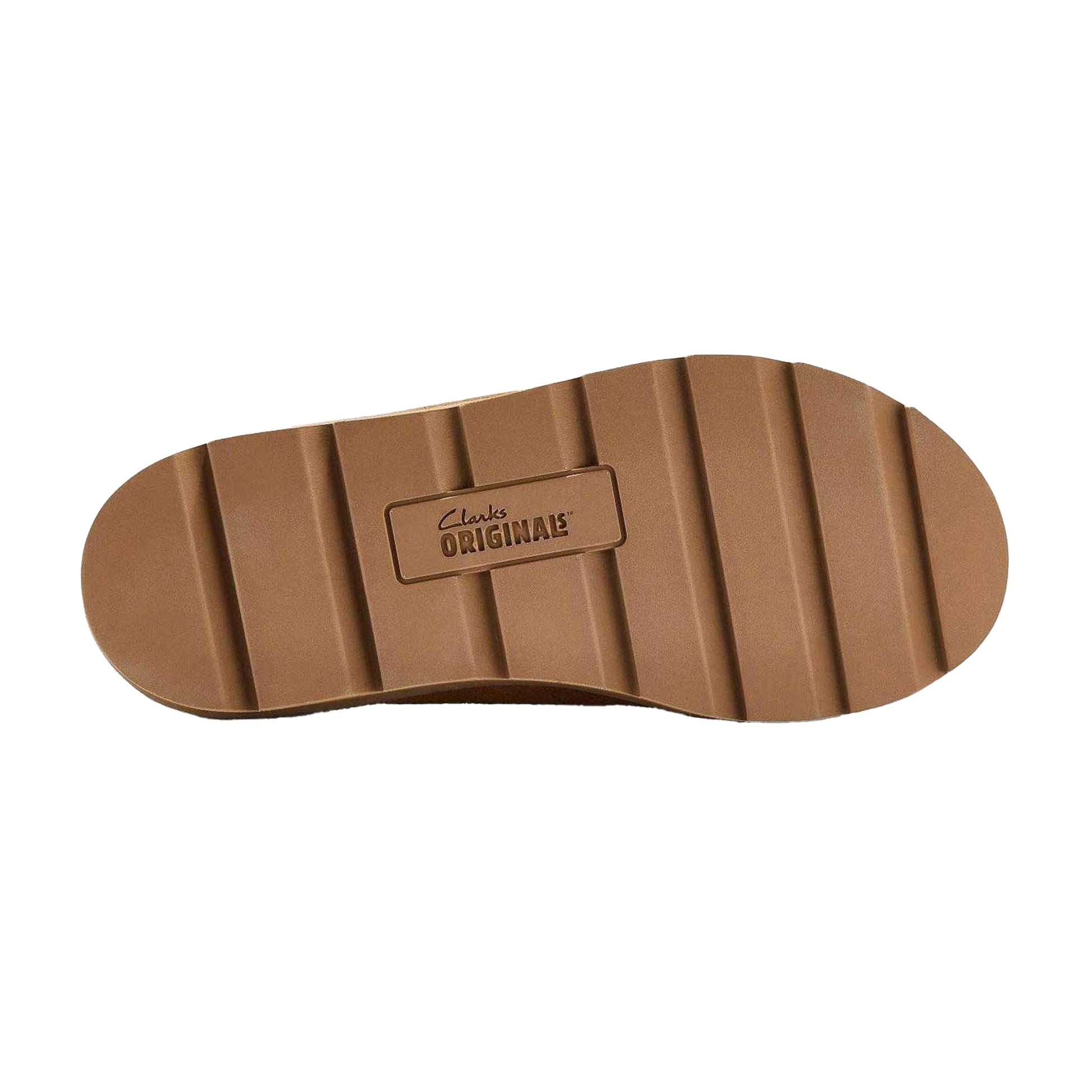 Brown - Lifestyle - Clarks Originals Womens-Ladies Meare Suede Chunky Flat Mules